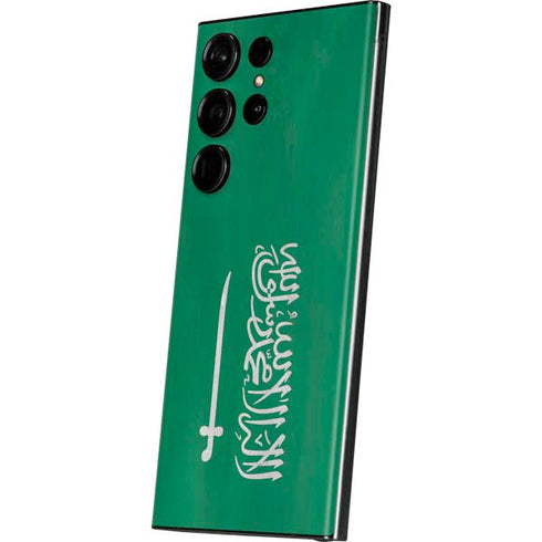 Saudi Arabia Flag Distressed Galaxy Skins